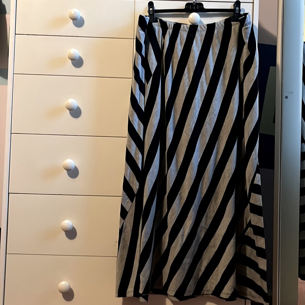 Striped Maxi Skirt